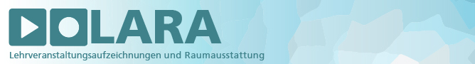 Lehrveranstaltungsaufzeichnung und Raumausstattung